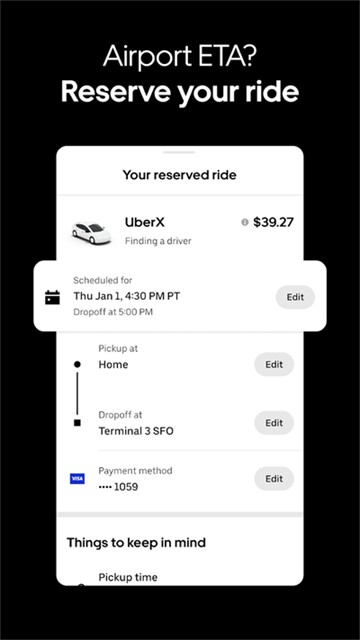 Uber打车截图2