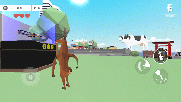 一只非常普通的鹿