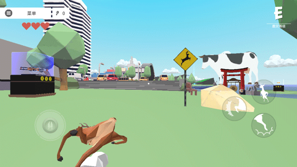 一只非常普通的鹿