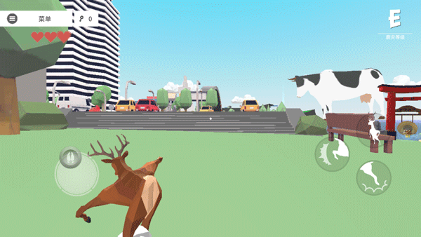 一只非常普通的鹿