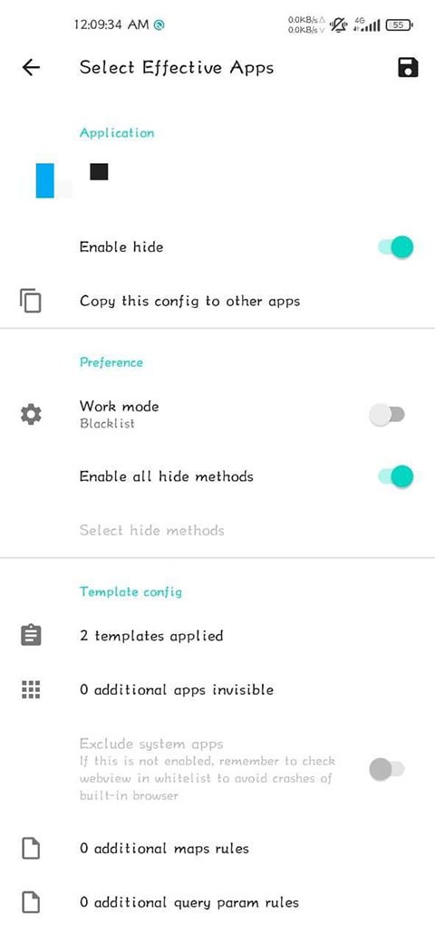 隐藏应用列表截图1