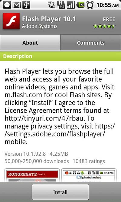 Flash player