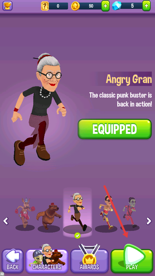 愤怒的老奶奶跑酷