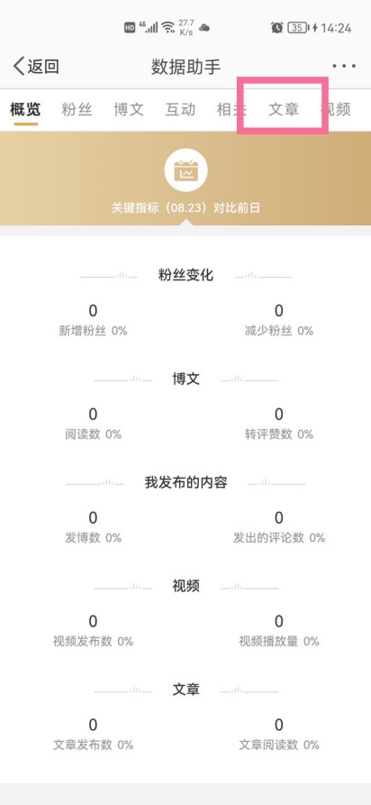 微博怎么看自己的阅读量 阅读量查看教程
