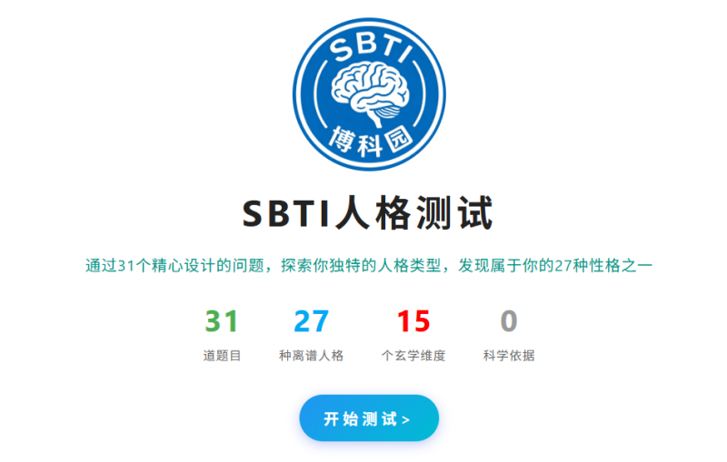 SBTI人格测试在哪里 SBTI人格测试地址