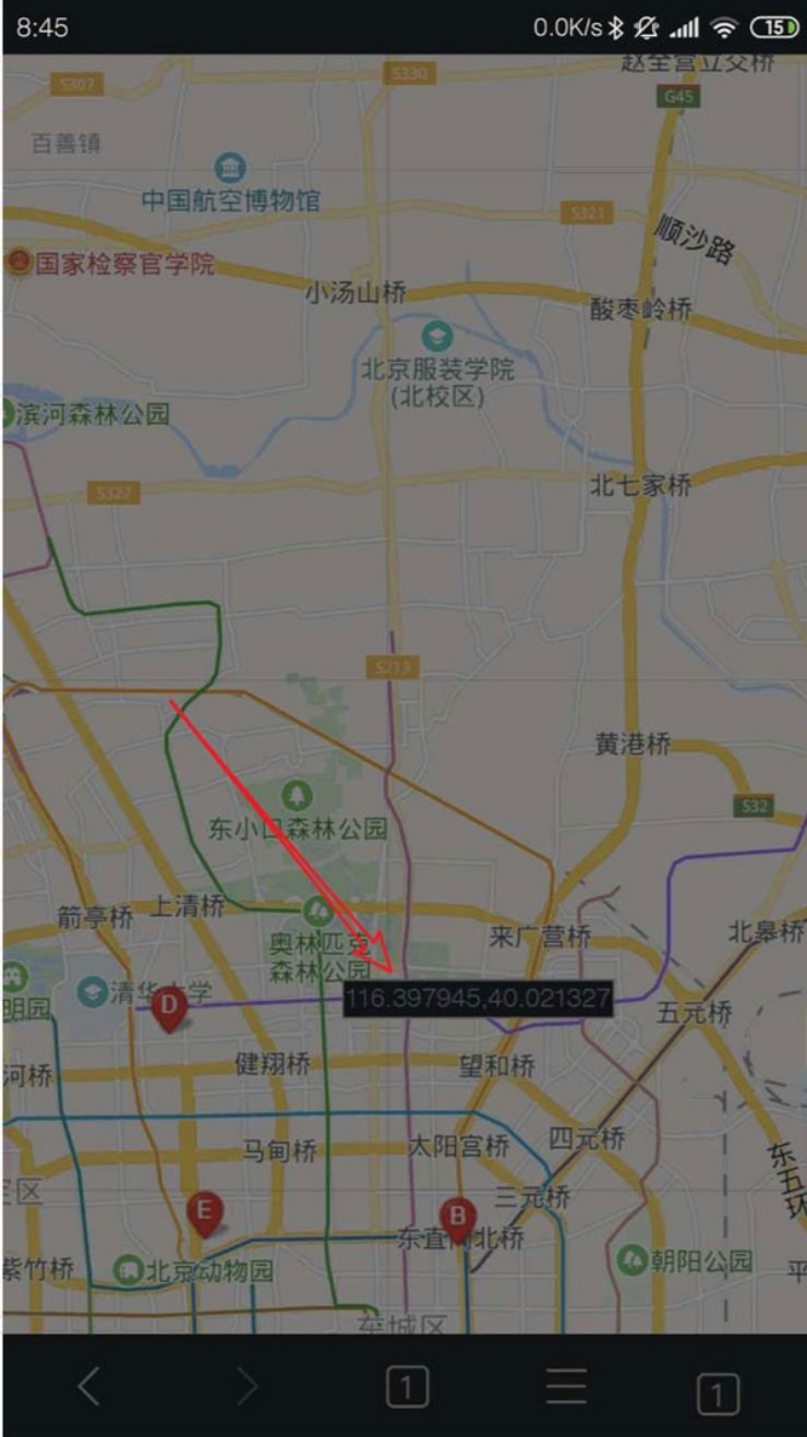 百度地图怎么看经纬度坐标信息