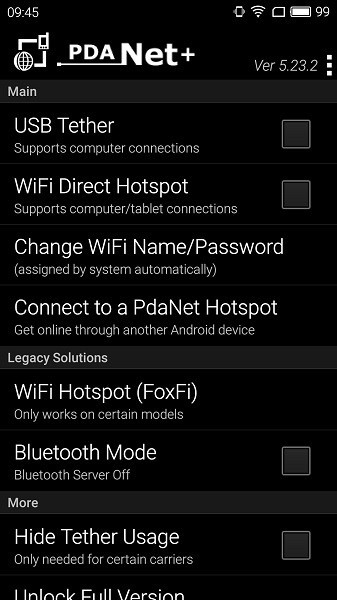 PdaNet截图1