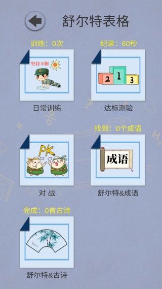 舒尔特表格旧版本