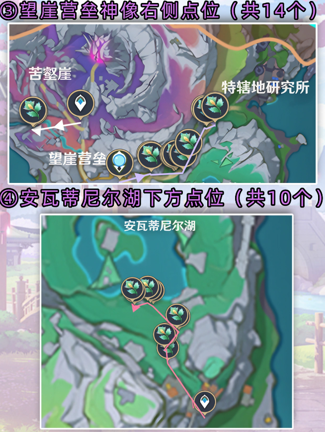 原神冬凌草位置分布图 冬凌草高效采集路线分享