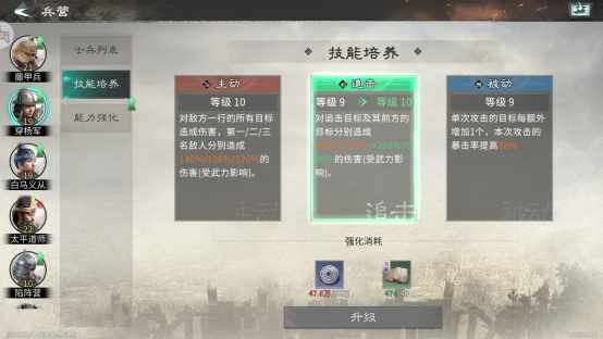三国天下归心兵营兵种加点攻略大全