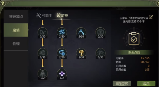 龙之谷箭神技能加点图