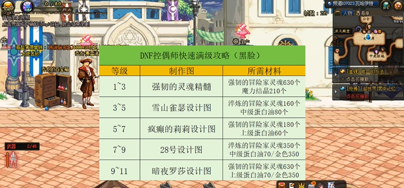 DNF控偶师如何快速升级到50级